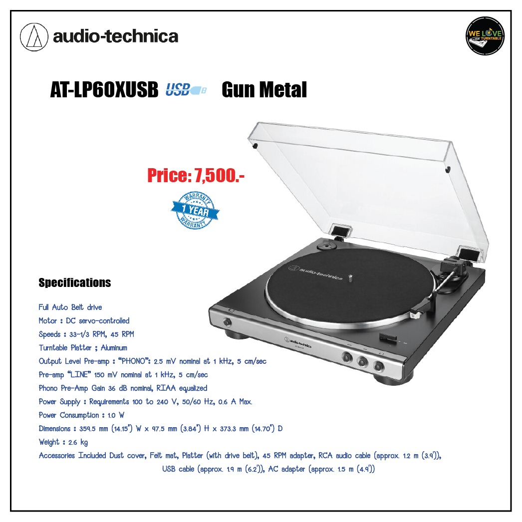 ATLP60X USB GUNMETAL