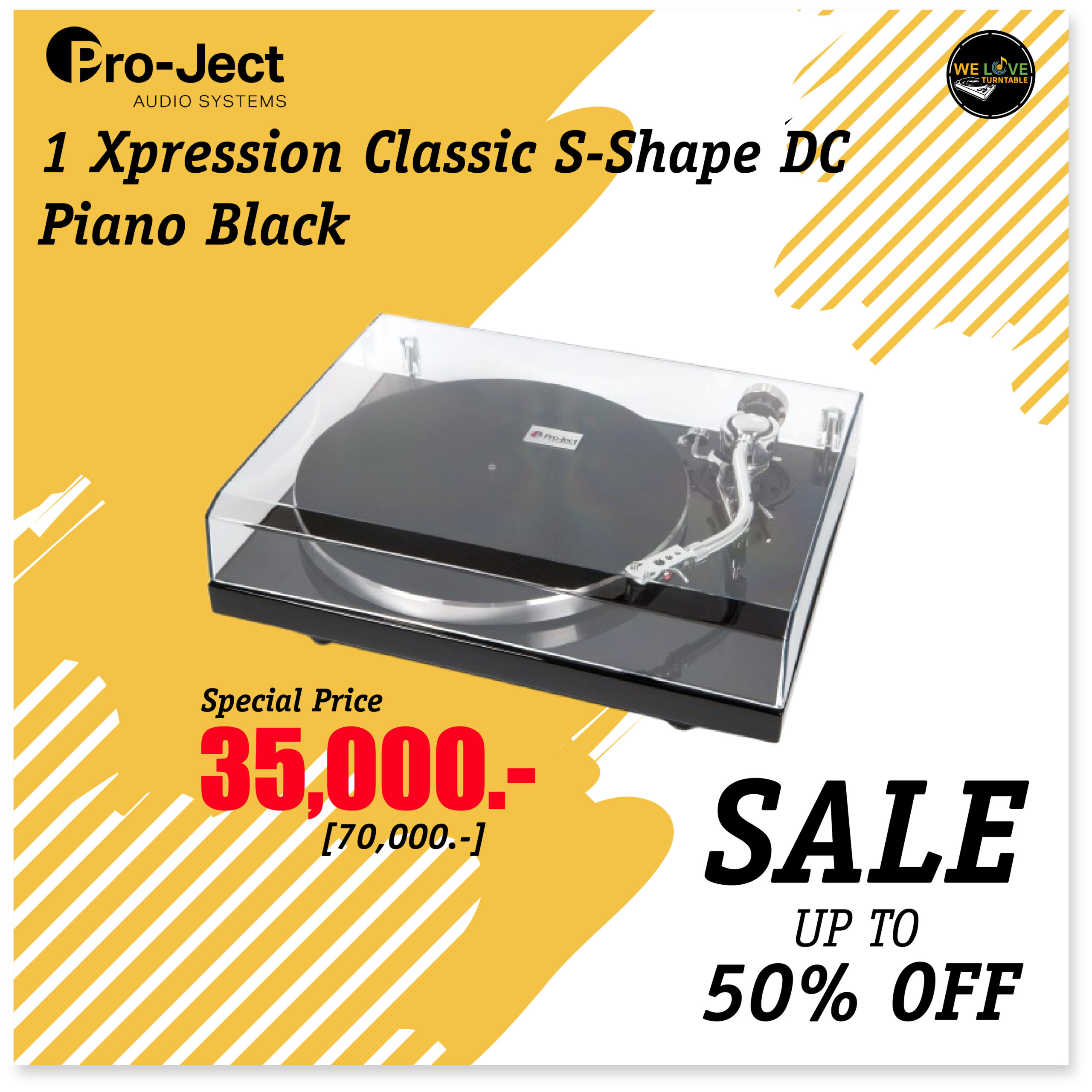 1 Xpression Classic S-Shape DC Piano Black 50%OFF