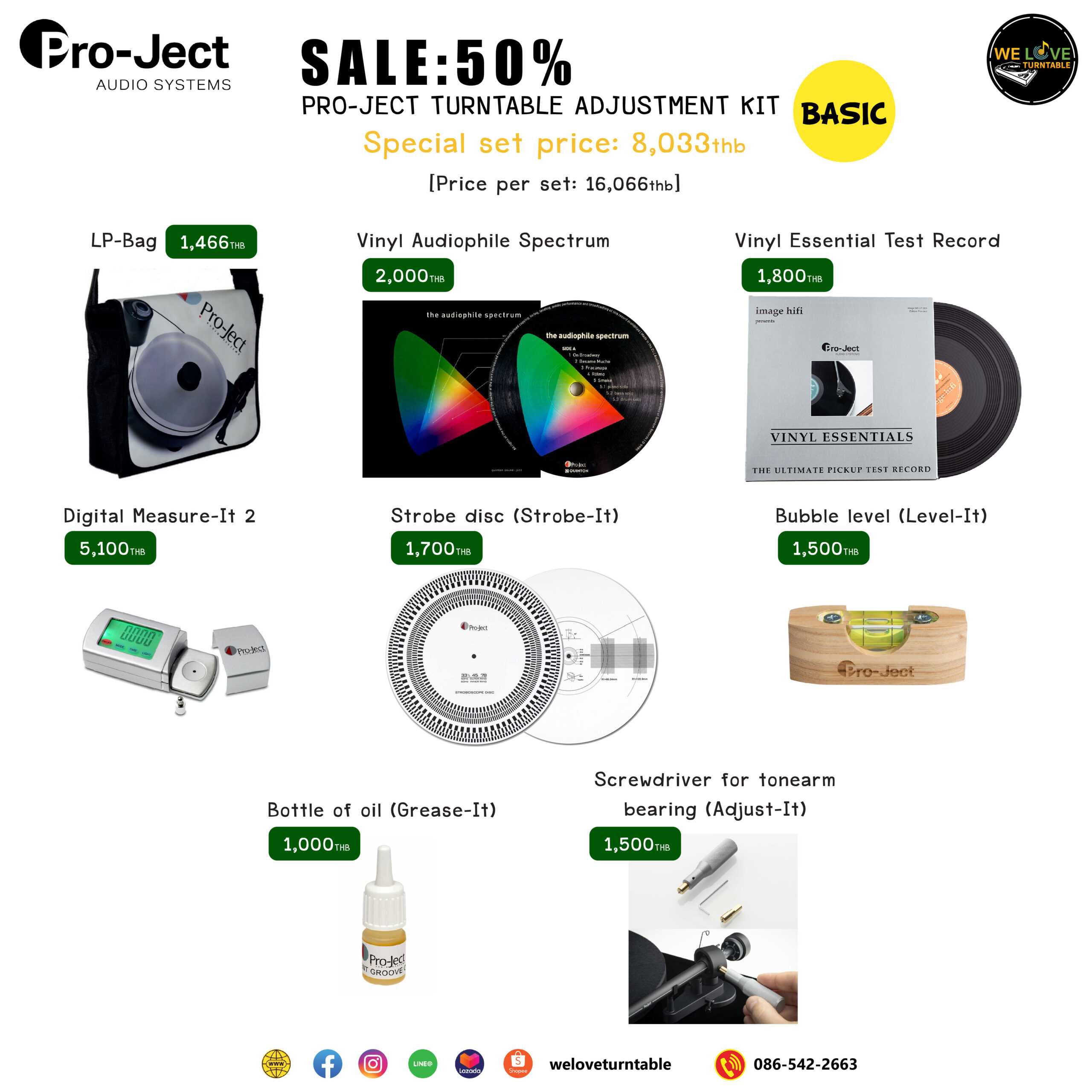 PRO-JECT TURNTABLE ADJUSTMENT KIT BASIC 50_OFF