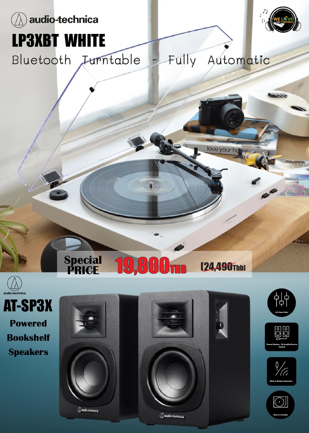 SET 03-2 LP3XBT-WHT + BW07-SP3X