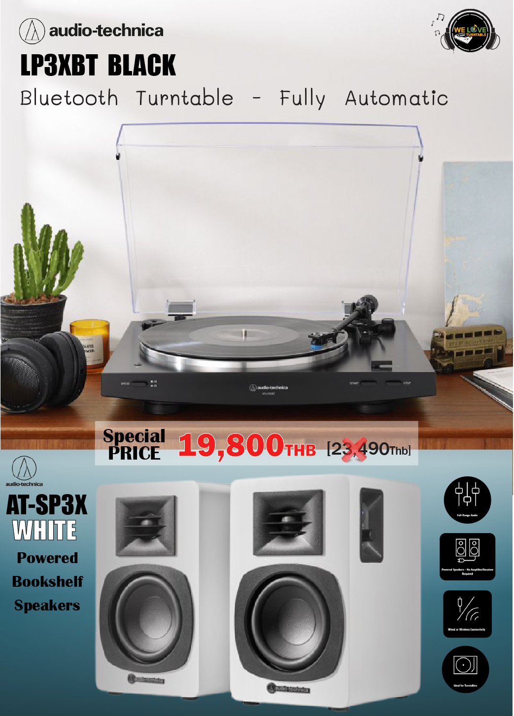 02 LP3XBT-BLK + BW07-SP3X WHT