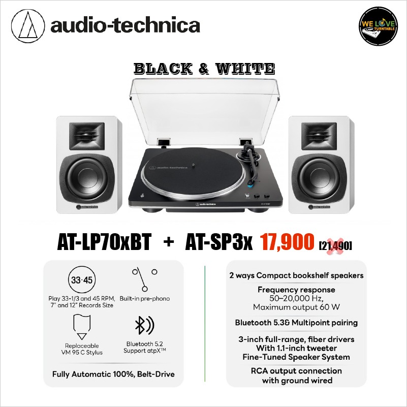 SET 02-4 AT-LP70XBT BK+ SP3X WH
